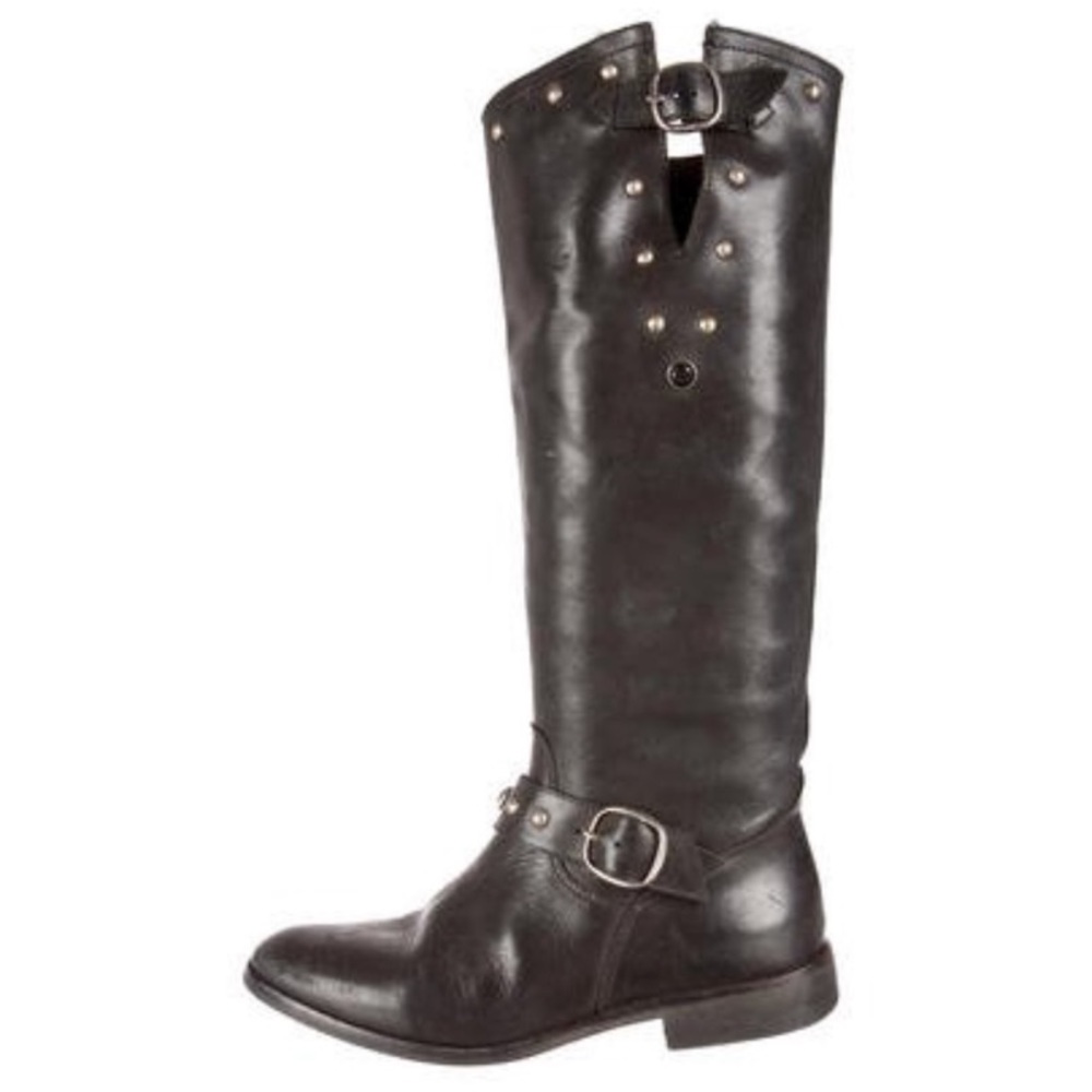 Golden Goose Kate Moto Distressed Riding Boots, Size 39 - Picture 5 of 13